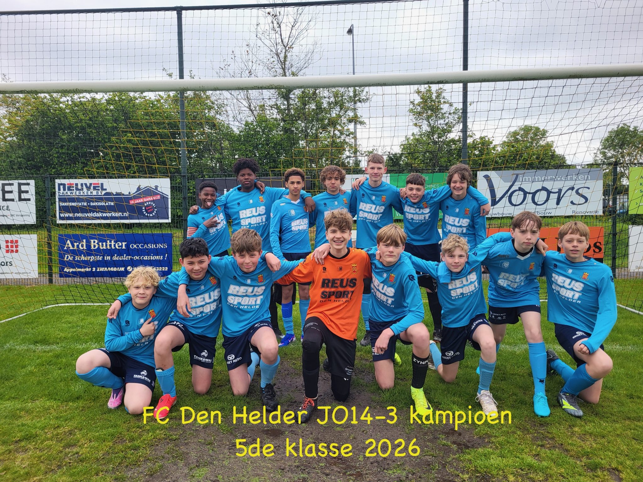 FCDH JO14-3 kampioen!