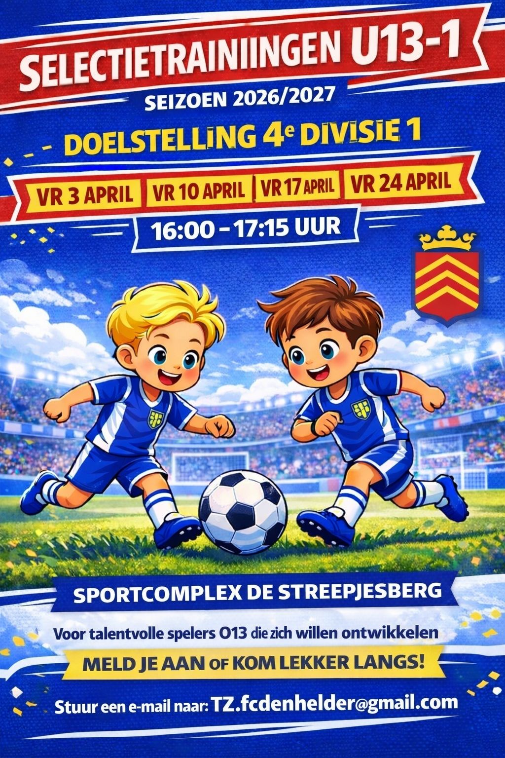 Selectietrainingen U13-1
